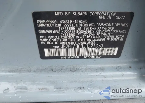 2018 Subaru Crosstrek 2.0I Premium из США, поврежденный, VIN JF2GTABC8JH221370